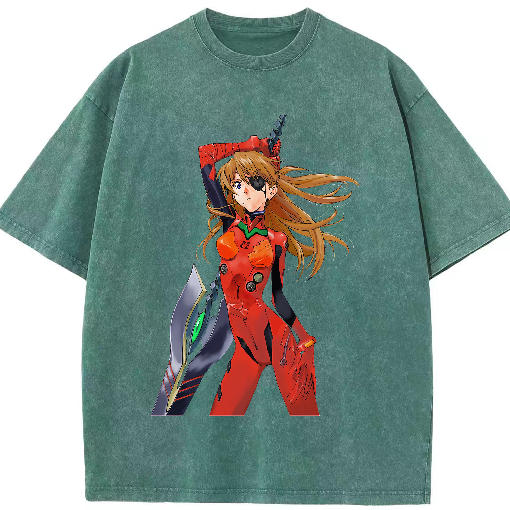 （画像用） EVA 新世紀エヴァンゲリオン 綿100% ヴィンテージ風 半袖Tシャツ（フロントプリント）